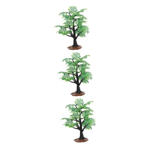 Amosfun 3st Ahorn-Modell Mikro-landschaftsbaum Mini Ahornbaum Künstliche Zweige Künstlich Eingetopft Kunstpflanzen Drinnen Künstliche Bonsai-bäume Anlage Bonsai Baum Büro Plastik von Amosfun