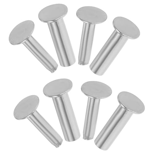 Amosfun Edelstahl KüChenmesser Griff Nieten Set - 4 Paar Handgefertigte Diy Messergriff Befestigungen FüR Sichere Und ZuverläSsige Verwendung von Amosfun