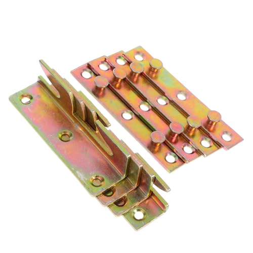 Amosfun 4 Sätze Bettverbinder für Stabile und Ruhige Bettgestelle Langlebige Möbelhardware für Heimgebrauch Vielseitige Installation und Kratzfeste Oberfläche von Amosfun