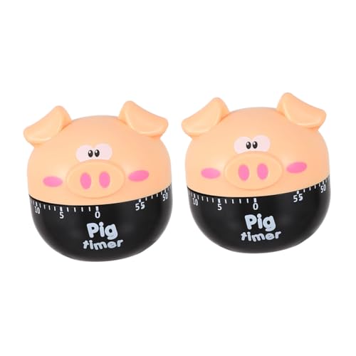 Amosfun 4 Sätze Mechanischer Küchen Timer Cartoon Schwein Timing Gerät Für Kochen Und Backen Einfacher Countdown Für Haushalt Und 2 Stück * 4 Amosfun 4 Sätze Mechanischer Küchen Timer Cartoon Schwein Timing Gerät Für Kochen Und Backen Einfacher Countdown Für Haushalt Und 2 Stück * 4 von Amosfun