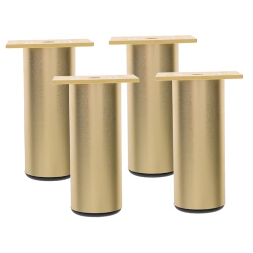 Amosfun 4 Stück Aluminiumsofa -Beine Möbelbeine Füße Für Weiß Möbelsofabeine Modern Kommode Couch Fuß Klein Schwarze Möbelbeine Universal- Golden Aluminiumlegierung von Amosfun