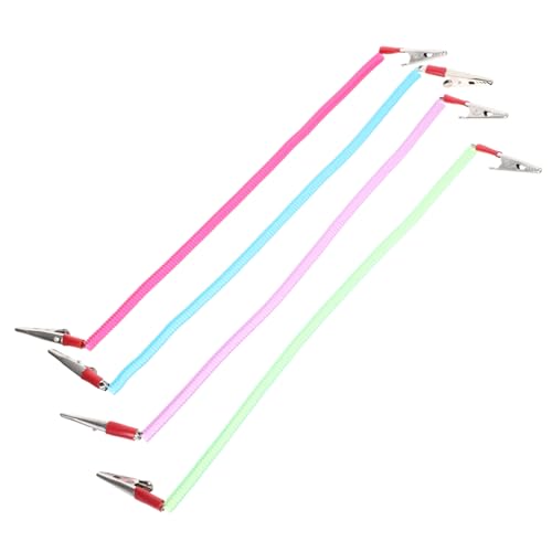 Amosfun 4 Stück Servietten Clips Flexible Lätzchenhalter für Zuhause Erwachsene Vielseitig Einsetzbar für Servietten Masken von Amosfun