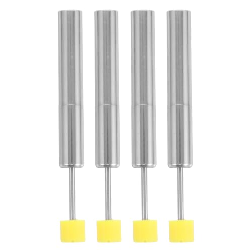 Amosfun 4 Stück Soft Close Dämpfer für Mülltonnen Geräuschreduzierung Universeller Ersatz für Küchen und Badezimmerabfallbehälter Hochleistungs Hydraulikdämpfer von Amosfun