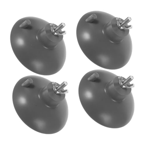 Amosfun 4 Stück Starke Saugnäpfe Maschinensaugnäpfe Schleifer-saugnapf Saugnäpfe Für Pommes Frites Saugnäpfe Für Den Schreibtisch Kleine Saugnäpfe Pvc Grey von Amosfun