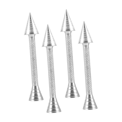 Amosfun 4 Stück Teiliges Cake Decorating Sticks aus Aluminiumlegierung Stabile Fondant und Zuckergusswerkzeuge für Vielseitige Tortendekoration Wiederverwendbar Geeignet für Profi und von Amosfun