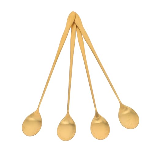 Amosfun 4 Stück Teiliges Edelstahl Dessertlöffel mit Langem Stiel Spiegelpoliert Vielseitig als Kaffee Eis Cocktailrührlöffel für Bar Party und Haushalt Amosfun 4 Stück Teiliges Edelstahl Dessertlöffel mit Langem Stiel Spiegelpoliert Vielseitig als Kaffee Eis Cocktailrührlöffel für Bar Party und Haushalt von Amosfun