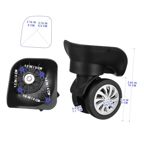 Amosfun 4 Stück Teiliges Kofferrollen Ersatzräder aus Robustem Kunststoff Flexible Drehung Geräuscharm Einfache Montage für Reisekoffer und Trolley Gepäck Langlebige Ersatzrollen mit Amosfun 4 Stück Teiliges Kofferrollen Ersatzräder aus Robustem Kunststoff Flexible Drehung Geräuscharm Einfache Montage für Reisekoffer und Trolley Gepäck Langlebige Ersatzrollen mit von Amosfun