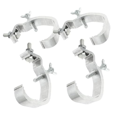 Amosfun 4Stücke Aluminium Truss Klemmen für Bühnenlichter Verstellbare Halterung für Stabile Montage Robuste Lichtklemmen für Scheinwerfer und für Veranstaltungen und Bühnenbeleuchtung Amosfun 4Stücke Aluminium Truss Klemmen für Bühnenlichter Verstellbare Halterung für Stabile Montage Robuste Lichtklemmen für Scheinwerfer und für Veranstaltungen und Bühnenbeleuchtung von Amosfun