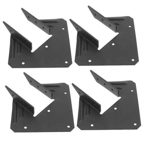 Amosfun 4 Stück Teiliges Pergola Winkelverbinder aus Metall Wetterbeständig und Robust für Holzverbindungen im Außenbereich Einfache Montage Kompatibel für Garten Terrassenbau von Amosfun