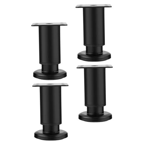 Amosfun 4 Stück Teiliges Verstellbares Tischbein aus Kaltgewalztem Stahl Stabile Schwere Möbelfüße Höhe Robuste Ersatzfüße für Couchtisch Esstisch Stuhl und Kommode von Amosfun