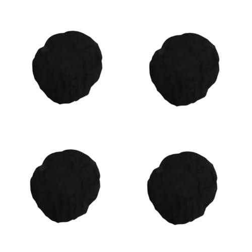 Amosfun 4 Stück Toilettenabdeckung Staubbedeckung Deckelpolster Für Toilettenwassertank Badewannen-wc-Abdeckung Toilettendeckel-tankabdeckung Zubehör Für Toilettendeckel Black Polyester von Amosfun