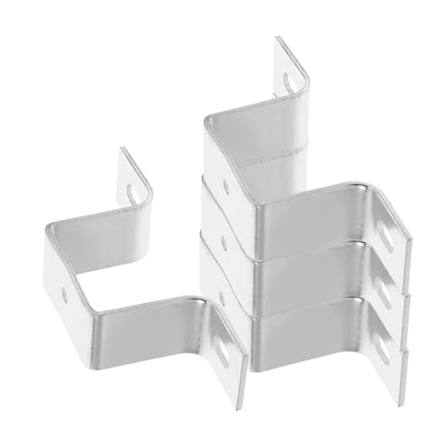 Amosfun 4 Stück U-förmige Rohrschellen aus Edelstahl, Schienen-Montagestützen für Bettdeck, Zaunpfosten, Befestigungsmaterial mit verbesserter Stabilität und einfacher Installation Amosfun 4 Stück U-förmige Rohrschellen aus Edelstahl, Schienen-Montagestützen für Bettdeck, Zaunpfosten, Befestigungsmaterial mit verbesserter Stabilität und einfacher Installation von Amosfun