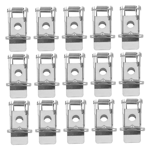 Amosfun 40 Stück Downlight Federclips Metall Federklemmen für Einbauleuchten Deckenleuchten Halterung Stabil Kompatibel Soffit Clips Recessed Light Brackets von Amosfun