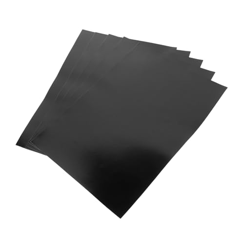 Amosfun 5 Blätter Blätter Magnetischer Aufkleber Magnetband Magnete Selbstklebende Magnetstreifen Selbstklebender Magnetstreifen Magnetkleber Black Weicher Magnet Aus Gummi von Amosfun