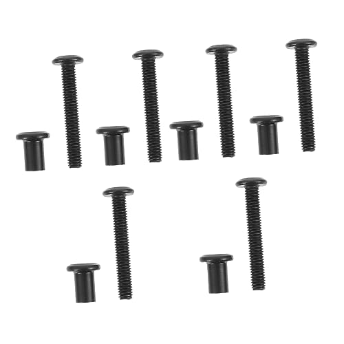 Amosfun 5 Sätze Innensechskant Schrauben mit Barrel Muttern Schwarz Verzinkt für Möbel Betten Tische und Robust und Einfach zu Verwenden Amosfun 5 Sätze Innensechskant Schrauben mit Barrel Muttern Schwarz Verzinkt für Möbel Betten Tische und Robust und Einfach zu Verwenden von Amosfun