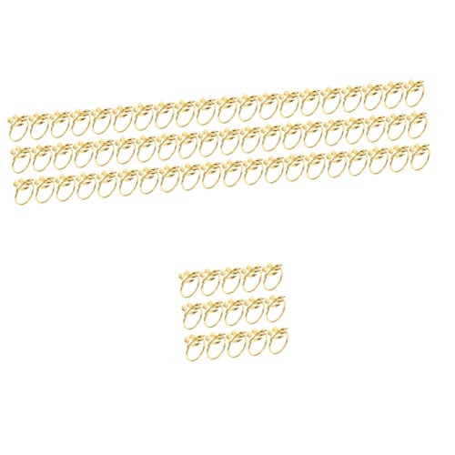 Amosfun 5 Sätze Teiliges Napkin Buckles Aus Hochwertiger Legierung Stilvolle Blattform Elektroplattiert Dekorative Serviettenringe Für Hochzeit Party Restaurant Festliche 15 Stücke * 5 von Amosfun