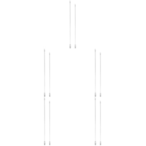 Amosfun 5 Sätze Vertikale Jalousien Stangen Mit Haken Transparente Ersatzstangen Für Fensterjalousien Einfach Zu Bedienen Und Robust Für Schwere Vorhänge Und Jalousien 2 Stück * 5 von Amosfun