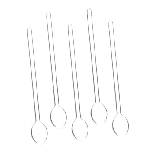 Amosfun 5 Stück Glaslöffel lang behandelter Glas Rührer Kochen mischen Kaffeelöffel Scoop Honiglöffel Saucenlöffel kleiner Teelöffel aus Glas Rührlöffel Transparent Amosfun 5 Stück Glaslöffel lang behandelter Glas Rührer Kochen mischen Kaffeelöffel Scoop Honiglöffel Saucenlöffel kleiner Teelöffel aus Glas Rührlöffel Transparent von Amosfun