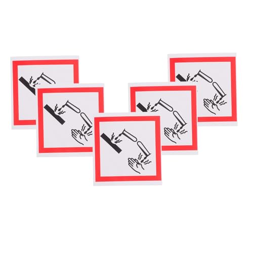 Amosfun 5 Stück Korrosive Substanzmarkierung Sicherheitsschild Selbstklebendes Sicherheitsetikett Schild mit korrosivem Material Sicherheitsetiketten Warnscheiben Warnschild Papier Weiß Amosfun 5 Stück Korrosive Substanzmarkierung Sicherheitsschild Selbstklebendes Sicherheitsetikett Schild mit korrosivem Material Sicherheitsetiketten Warnscheiben Warnschild Papier Weiß von Amosfun