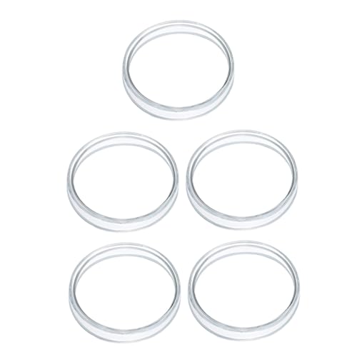 Amosfun 5 Stück Teiliges Glas Petrischalen aus Hochborosilikat Transparente Flache Labor Gefäße Hitzebeständig Stabile Runde Bodenform für Biologische Experimente und Zellkulturen von Amosfun