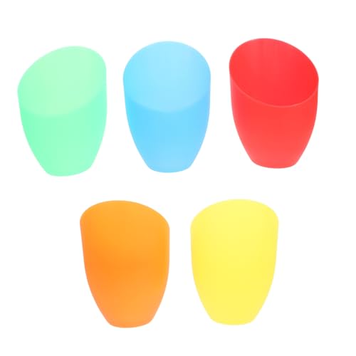 Amosfun 5 Stück Teiliges Mehrfarbiges Kunststoff Lampenschirm Set mit Einzigartigem Design Kompatibel mit Fassung Vielseitig für Steh Tisch und Wandleuchten Einfache Installation von Amosfun