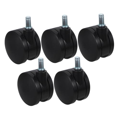 Amosfun 5 Stück Teiliges Nylon Möbelrollen mit Drehfunktion Geräuscharm und Robust Vielseitig Einsetzbar für Stühle Schränke und Sofas Langlebige Kunststoffrollen für Büro Wohnmöbel von Amosfun