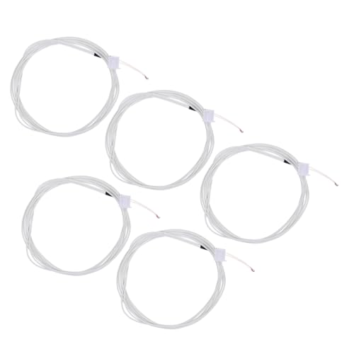 Amosfun 5 Stück Teiliges Thermistor Ntc Hochtemperatur sensor für Hot End Drucker Zubehör mit Weißem Stecker Hitzebeständig Zuverlässig Kompatibel für Präzise Temperaturmessung von Amosfun