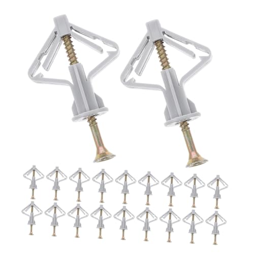Amosfun 50 Sätze Teiliges Drywall Dübel mit Schrauben Schwerlastfähige Butterfly Hohlraumdübel aus Kunststoff und Rutschfeste Befestigung für Trockenbau Gipskarton und Hohlwände Vielseitig Amosfun 50 Sätze Teiliges Drywall Dübel mit Schrauben Schwerlastfähige Butterfly Hohlraumdübel aus Kunststoff und Rutschfeste Befestigung für Trockenbau Gipskarton und Hohlwände Vielseitig von Amosfun