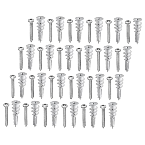 Amosfun 50 Sätze Teiliges Trockenbaudübel Schrauben Selbstbohrende Metall schrauben mit Robusten Kunststoff expansionsdübeln Stabile Befestigung für Gipskartonwände Einfach zu Montieren Amosfun 50 Sätze Teiliges Trockenbaudübel Schrauben Selbstbohrende Metall schrauben mit Robusten Kunststoff expansionsdübeln Stabile Befestigung für Gipskartonwände Einfach zu Montieren von Amosfun
