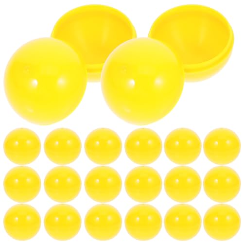 Amosfun 50 StüCk 3cm Gelbe -Kugeln - ÖFfnende Pvc-Kapseln FüR Tombola, Partyspiele Und Bastelprojekte Amosfun 50 StüCk 3cm Gelbe -Kugeln - ÖFfnende Pvc-Kapseln FüR Tombola, Partyspiele Und Bastelprojekte von Amosfun