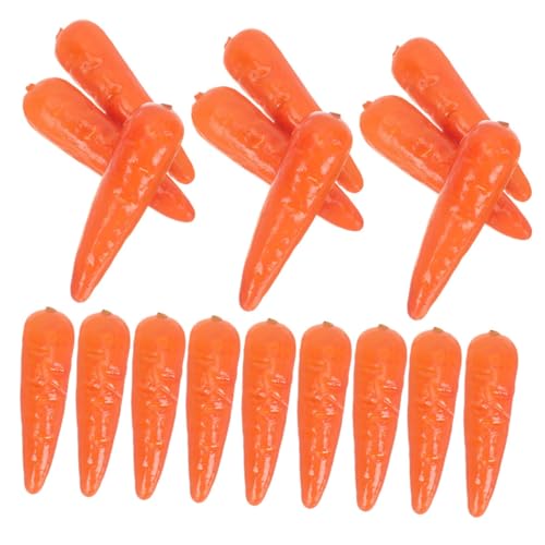 Amosfun 50 Stück künstliche Karotte künstliches gemüse küchendekoration Künstliche Mini-Karotten Simulation Karotten Modelle Badezimmerdekorationen Karotten-Requisiten für die Küche Puzzle von Amosfun