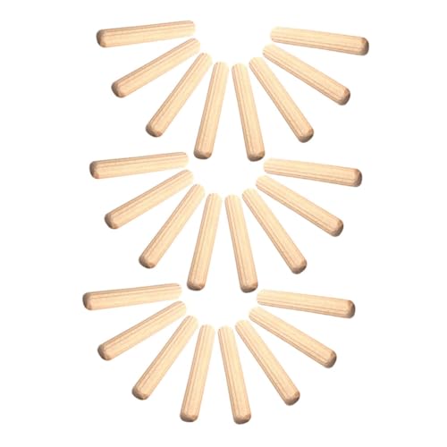 Amosfun 500 Stück Rundstäbe Unbehandelte Holzdübel für Möbelreparatur Diy Bastelarbeiten Modellbau Natürliche Holzstäbe Holzhandwerk Zubehör von Amosfun