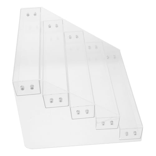 Amosfun 5stufe Kleines Wandregal Aus Acryl Kleines Badezimmerregal Parfümständer-Organizer Keksdisplay-ständer Acryl-erhöhung Transparenter Lippenstifthalter Lippenstift-Organizer Präsenta Amosfun 5stufe Kleines Wandregal Aus Acryl Kleines Badezimmerregal Parfümständer-Organizer Keksdisplay-ständer Acryl-erhöhung Transparenter Lippenstifthalter Lippenstift-Organizer Präsenta von Amosfun