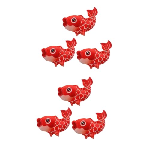 Amosfun 6 STK Koi-kühlschrankmagnet Reizender Fisch-kühlschrankmagnet Schöne Magnete Fischmagnete Kühlschrankmagnete Magnet in Fischform Spind-Magnet Einfacher Magnet Karp-Magnete Harz Rot von Amosfun