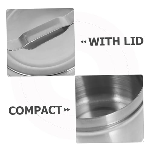 Amosfun 6 Stück Baumwolltank Baumwollabstrichspender Halter für Wattepads Baumwollrunden Aufbewahrungsglas kleine Vorratsgläser mit Deckel Pad-Hülle Rostfreier Stahl Silber Amosfun 6 Stück Baumwolltank Baumwollabstrichspender Halter für Wattepads Baumwollrunden Aufbewahrungsglas kleine Vorratsgläser mit Deckel Pad-Hülle Rostfreier Stahl Silber von Amosfun