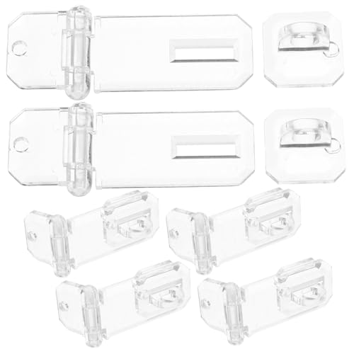 Amosfun 6 Stück Transparente Acryl-hasp-verschlüsse Kratzfest Moderner Minimalistischer Stil Sicherer Schnappverschluss für Schmuckkästen Vitrinen und Schrankzubehör Amosfun 6 Stück Transparente Acryl-hasp-verschlüsse Kratzfest Moderner Minimalistischer Stil Sicherer Schnappverschluss für Schmuckkästen Vitrinen und Schrankzubehör von Amosfun