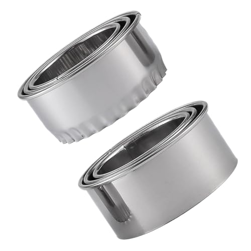 Amosfun 6st Knödel Hautschimmel Gebäck Crimper Runde Knödelausstecher Wan-tan-wrapper-cutter Ravioli-haut-pressschneider Gebäckverpackungen Ravioli-ausstecherform Silver Rostfreier Stahl von Amosfun