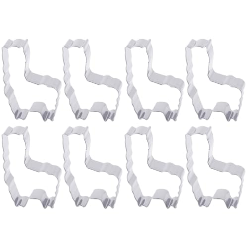 Amosfun 8 Stk Backformen Für Kuchen Kuchenform Keksausstecherform Form in Alpaka-form Silver von Amosfun