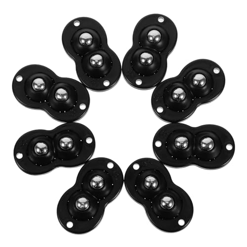 Amosfun 8 Stück Selbstklebende Doppelkugellager Mini Drehbare Möbelrollen für Küchen Haushaltsgeräte Geräuscharm Belastbar Werkzeugfreie Montage Vielseitig Einsetzbar für Mülleimer und von Amosfun