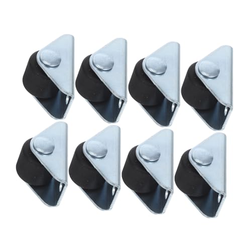 Amosfun 8 Stück Teiliges Mini Möbelrollen aus Nylon mit Geräuscharmem Design Einseitig Laufende Schubladenrollen für Schränke und Möbel Stabile Kleine Caster mit Montageplatte für Büro und von Amosfun