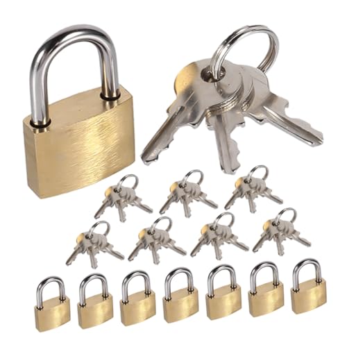 Amosfun 8 Stück Teiliges Mini-vorhängeschloss aus Messing Kleines Robustes Reiseschloss mit Schlüssel für Koffer Spinde Schränke Rucksäcke und Wetterfest Kompakt Einfach zu Bedienen Amosfun 8 Stück Teiliges Mini-vorhängeschloss aus Messing Kleines Robustes Reiseschloss mit Schlüssel für Koffer Spinde Schränke Rucksäcke und Wetterfest Kompakt Einfach zu Bedienen von Amosfun