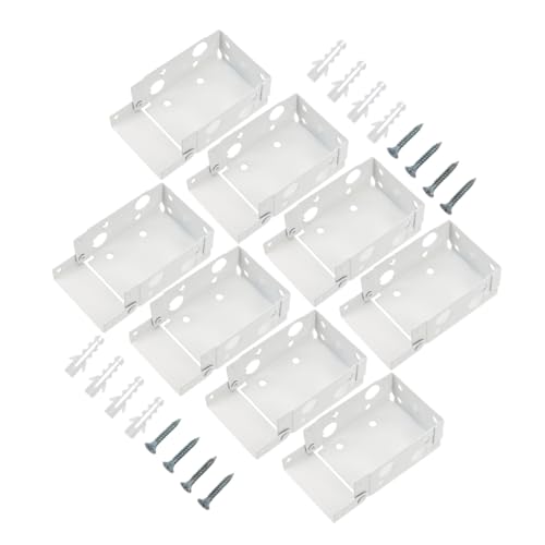 Amosfun 8 Stück Teiliges Vorhanghalter Leise Montageclips für Jalousien und Gardinen Geräuscharm Verdeckte Befestigung Geeignet für Wohn Schlafzimmerfenster von Amosfun