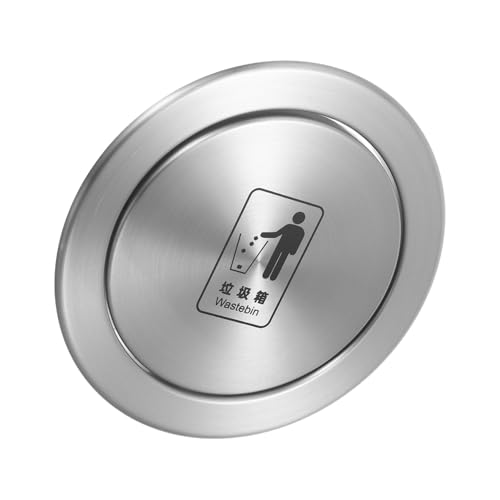 Amosfun Abdeckungen für Küchen und Badezimmer Mülleimer Einfache Installation mit Automatischem Klappdeckel zur Geruchsreduktion und Kindersicherem Design von Amosfun