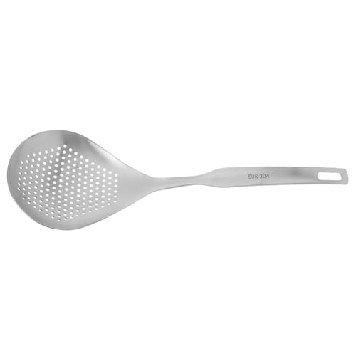 Amosfun Abtropfsieb Aus Edelstahl Löffel Pastalöffel Küchensieb Löffelsieb Edelstahlsieb Edelstahllöffelsieb Mit Griff Schöpfkelle Aus Metall Silber von Amosfun