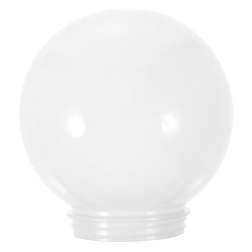 Amosfun Acryl Lampenschirm Kugelform Weiß Leichtes Pendelleuchten Ersatzteil Robust UV beständig Für Deckenleuchten Schlafzimmer Wohnzimmer von Amosfun