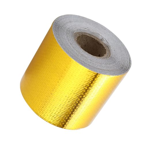 Amosfun Aluminium Dichtungsband Hitzebeständiges Klebeband Wasserdichtes Isolierband für Rohre Küchenabzugsmotor Selbstklebendes Aluminiumfolie Reparaturband von Amosfun