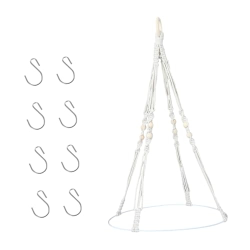 Amosfun Kräuter Trockner Hänge Trockengestell Für Pflanzen Und Blumen Baumwollseil Robust Und Flexibel Für Küchen Und Balkone Boho Stil Zur Schonenden Trocknung Von Kräutern Und von Amosfun