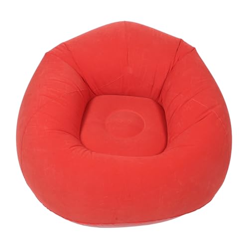 Amosfun Aufblasbares Outdoor-Sofa Tragbarer Lazy Chair mit Schneller Befüllung Faltbarer Aufblasbarer Liegestuhl für Camping Lesen Wohnzimmer Komfortabler Relaxsessel in Rosé von Amosfun