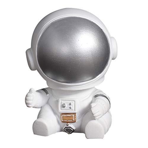 Amosfun Auto Wackelfigur Astronaut Figur Dekofigur Wackelkopffiguren Tortenfiguren Wohnzimmer Tischdeko Schreibtisch Büro Deko Kinder Weltraum Party Dekoration von Amosfun