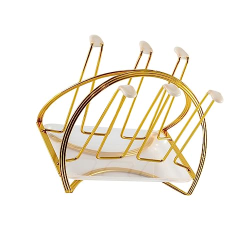 Amosfun Kreativer Tassenhalter aus Abtropfgestell mit Tablett für Küche und Esszimmer Wasserspeicher und Leicht zu Reinigen Amosfun Kreativer Tassenhalter aus Abtropfgestell mit Tablett für Küche und Esszimmer Wasserspeicher und Leicht zu Reinigen von Amosfun